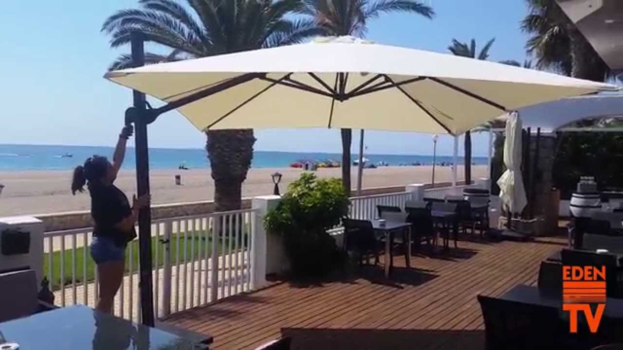 Nuevo parasol descentrado Roma Deluxe - Muebles Jardin