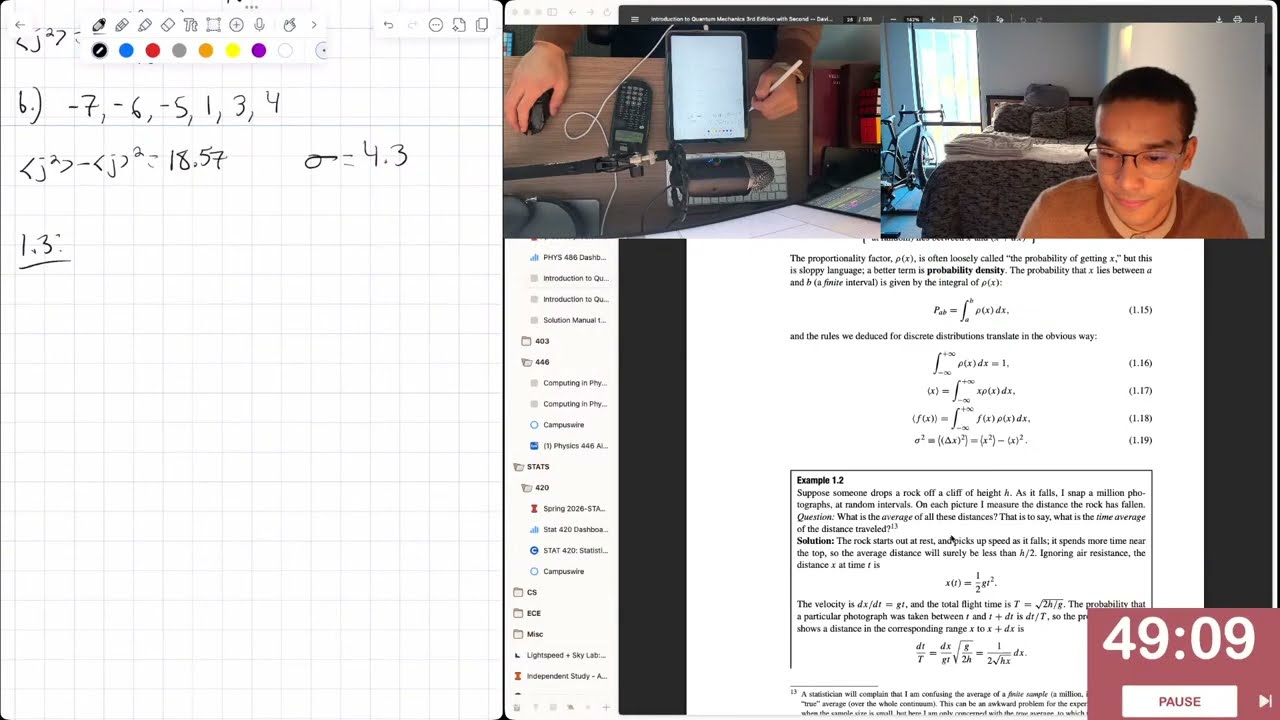 Aidan Andrews | studying quantum physics & building AI startup | exam tmr | Physics, AI