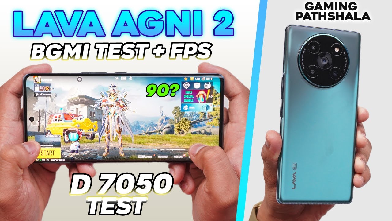 Lava Agni 2 5G - BGMI Test with FPS 🔥 (Dimensity 7050 Ka Sach)