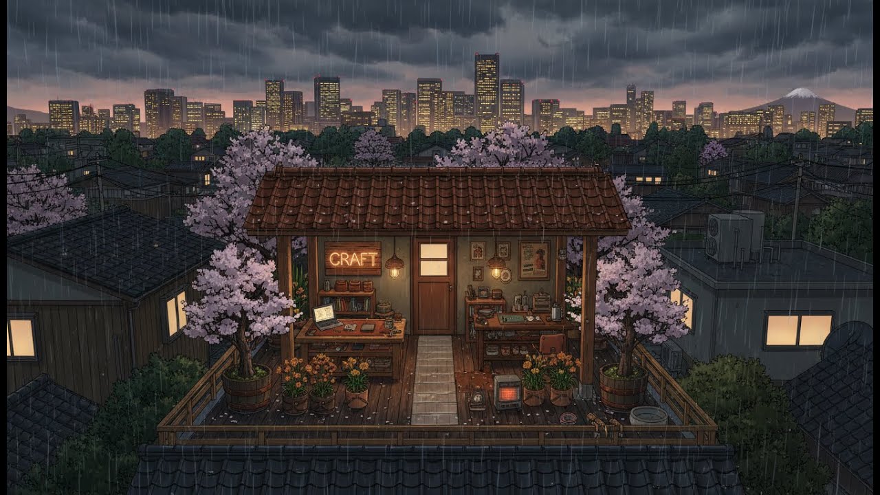 Focused Study Session 🌧️ Rainy Spring Lofi For Deep Concentration