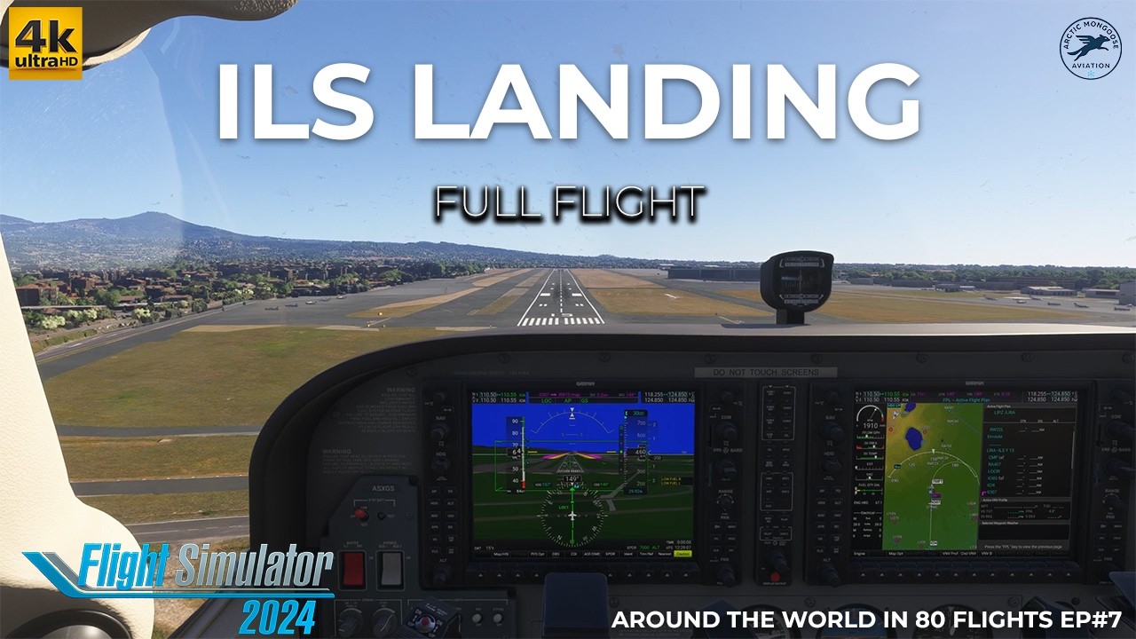 Cessna 172 ILS Landing | Full Flight Tutorial| MSFS