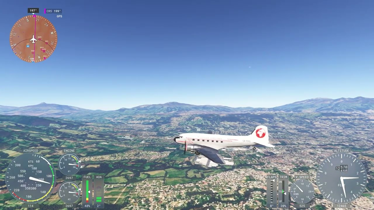 Quito hasta Cuenca, Ecuador, MSFS