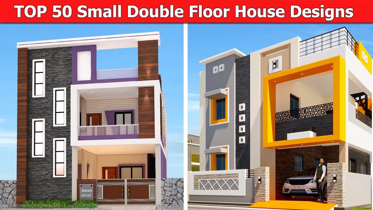 Top 50 Double Floor Small House Designs For 2 Floor House Designs 2021
