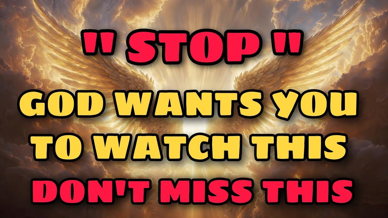 Chosen One God Said Watch This Alone God Message Today