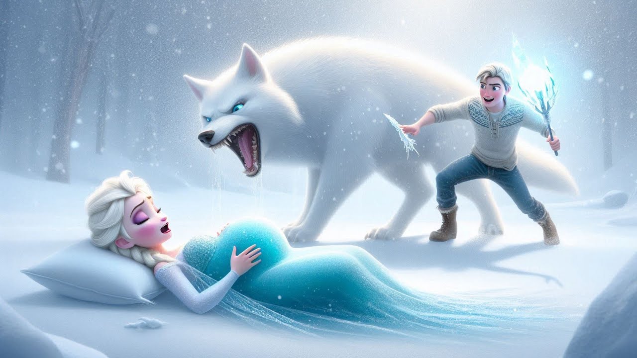 🆕🎶❄️🐺 Elsa & Jack vs. Wild Wolves:  They Struggle for Their Baby’s Life! 🍼💙