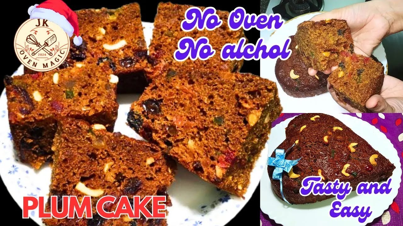 கிறிஸ்துமஸ் ஸ்பெஷல் பிளம் கேக் ரெசிப் | NO ஓவன்   NO ஆல்கஹால் | CHRISTMAS  SPECIAL PLUM CAKE RECIPE