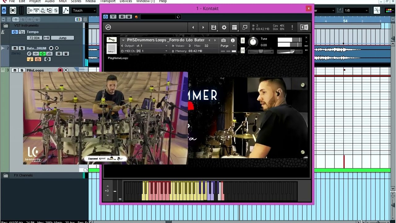 🔴Loop de Bateria Para Kontakt - Forr&oacute; no Swing do L&eacute;o Batera GRATIS