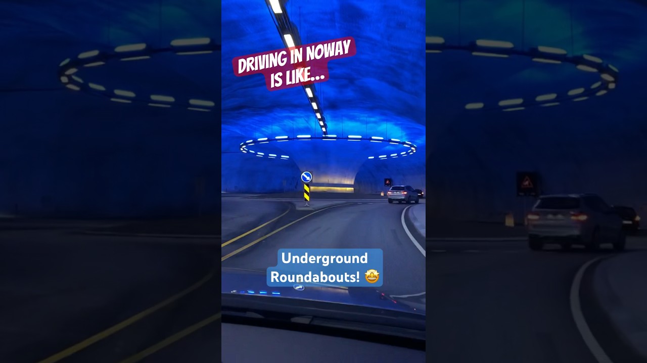 Driving in Norway is like… have you ever been in an underground roundabout?! 