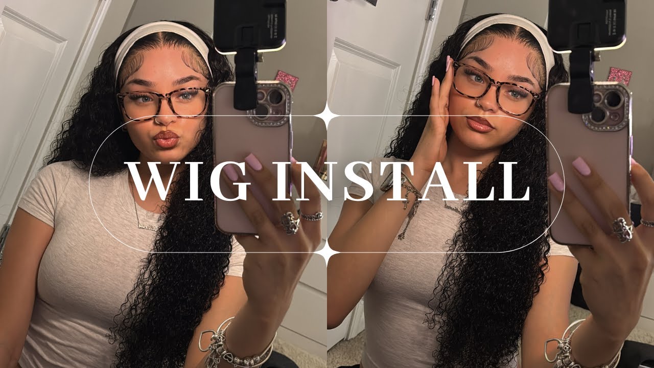 BOMB CURLY WIG INSTALL || WEST KISS HAIR || SUPER DEFINED CURLS & ULTIMATE MELT 🔥 || PRE-PLUCKED