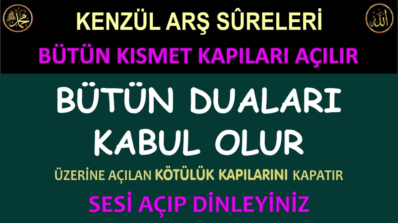 BÜTÜN KAPILARI AÇAR.  - BAĞIŞLAMA DUASI