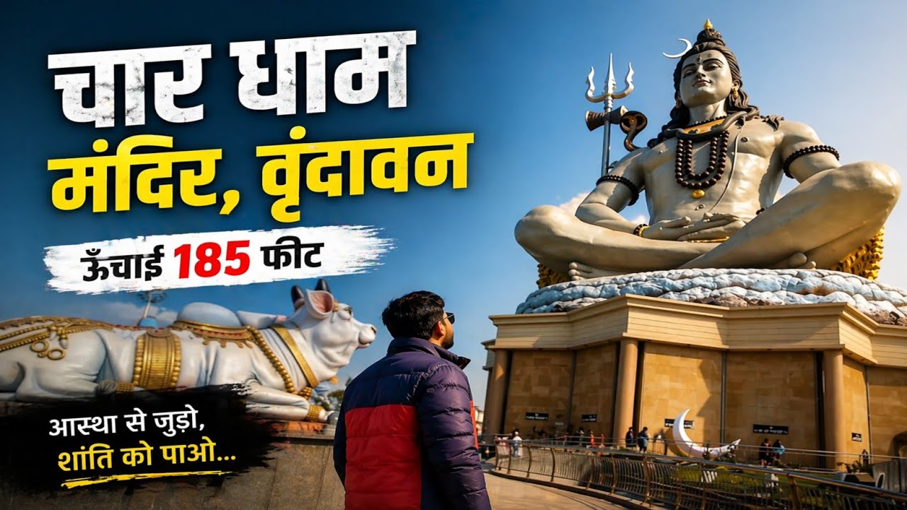  Char dham vrindavan / Vrindavan char dham temple चार धाम यात्रा संपूर्ण दर्शन🙏