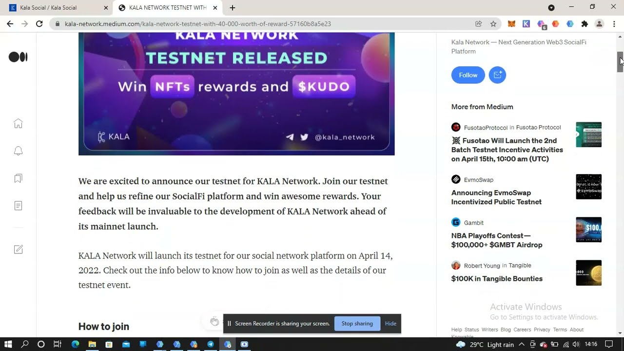 KALA INCENTIVIZED NETWORK