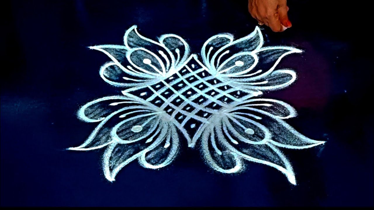 Easy & Simple kolam for beginners 🌺 Daily kolam