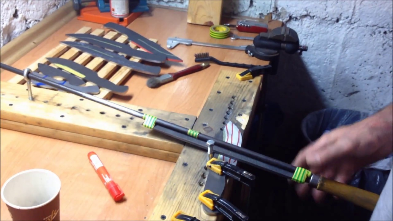 TomP Knifemaking - Knifemaking dla opornych: Wyprowadzanie szlifów/Jig z litej sosny