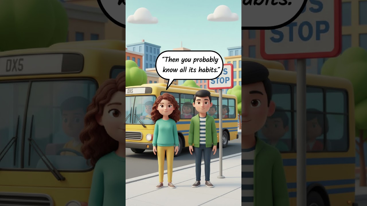 A Natural English Conversation While Waiting for the Bus 