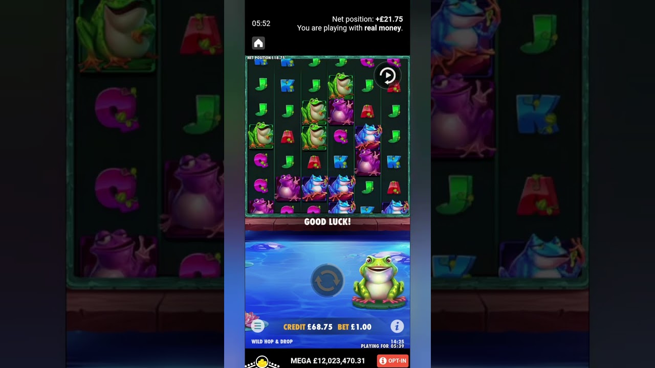 Wild Hop & Drop + Bonus Game £50 Turns Into £???