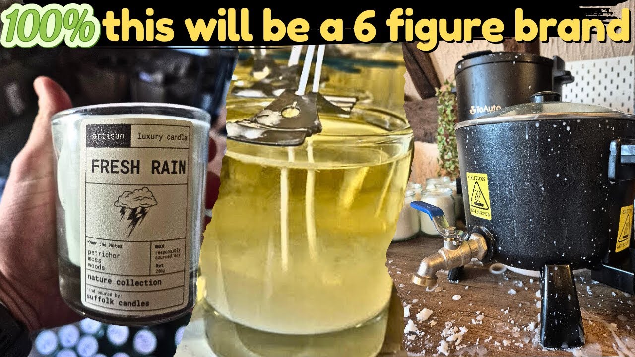 Building a 6 figure candle business, testing, labels, all sorts