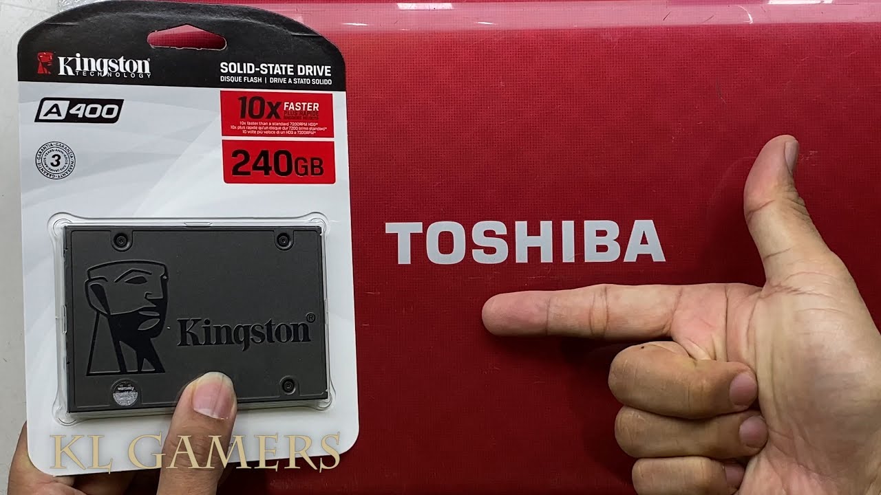 toshiba Satellite L745 Notebook Laptop Upgrade Kingston SSD reinstall Windows 10
