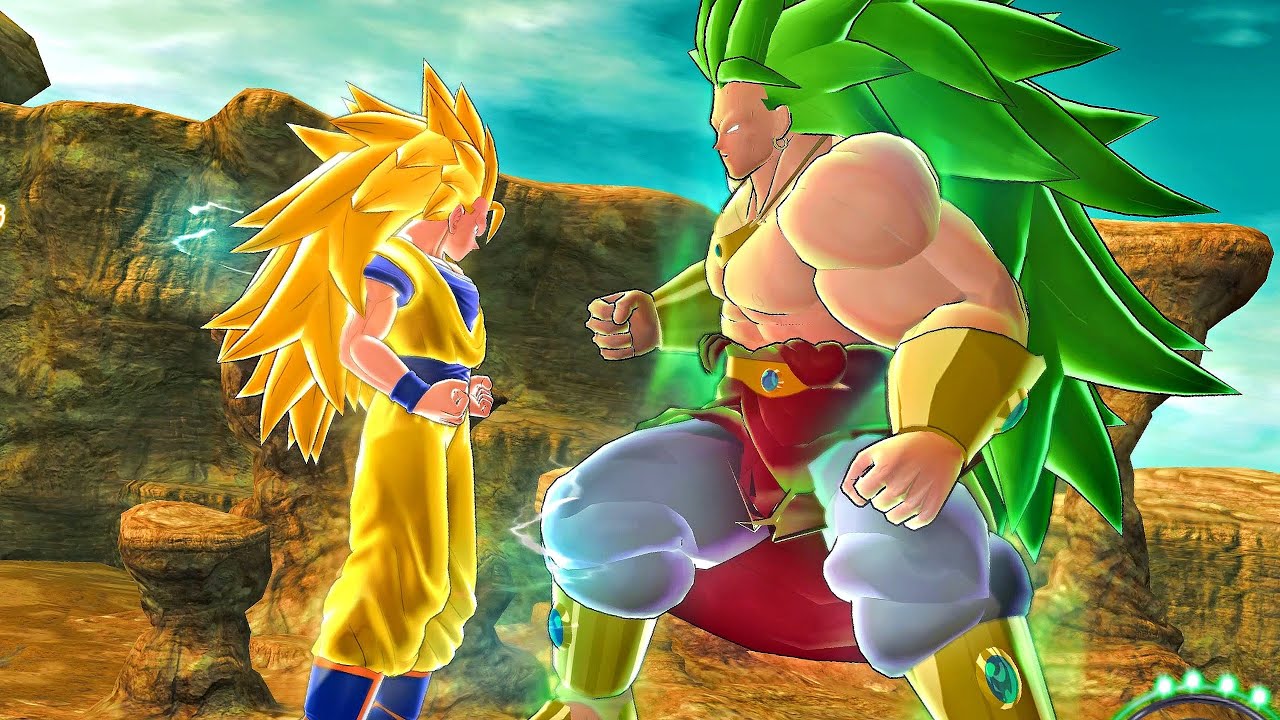 Dragon Ball: Raging Blast 2 - SSJ3 GOKU vs BROLY LSSJ3 [Requested] #dragonballz