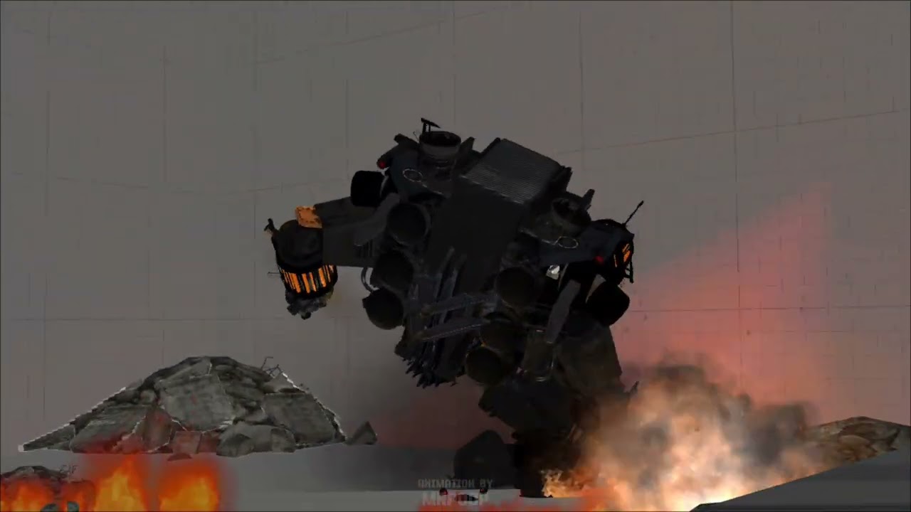 Gman VS juggernaut (part 1) [P3D]