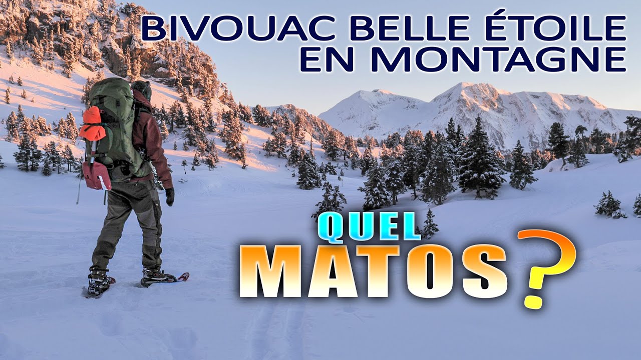 BIVOUAC -10°c à la belle étoile : OSPREY, CARINTHIA DEFENCE 4, SOREL CARIBOU, JETBOIL, pelle ARVA...