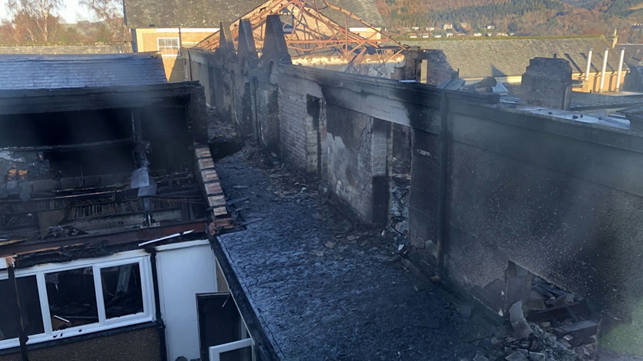 New images shared of fire-damage at Peebles High School