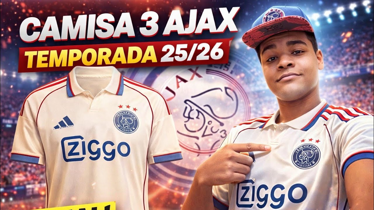Camisa 3 Ajax 25/26 Direto da CSSBUY. Uma Camisa Maravilhosa