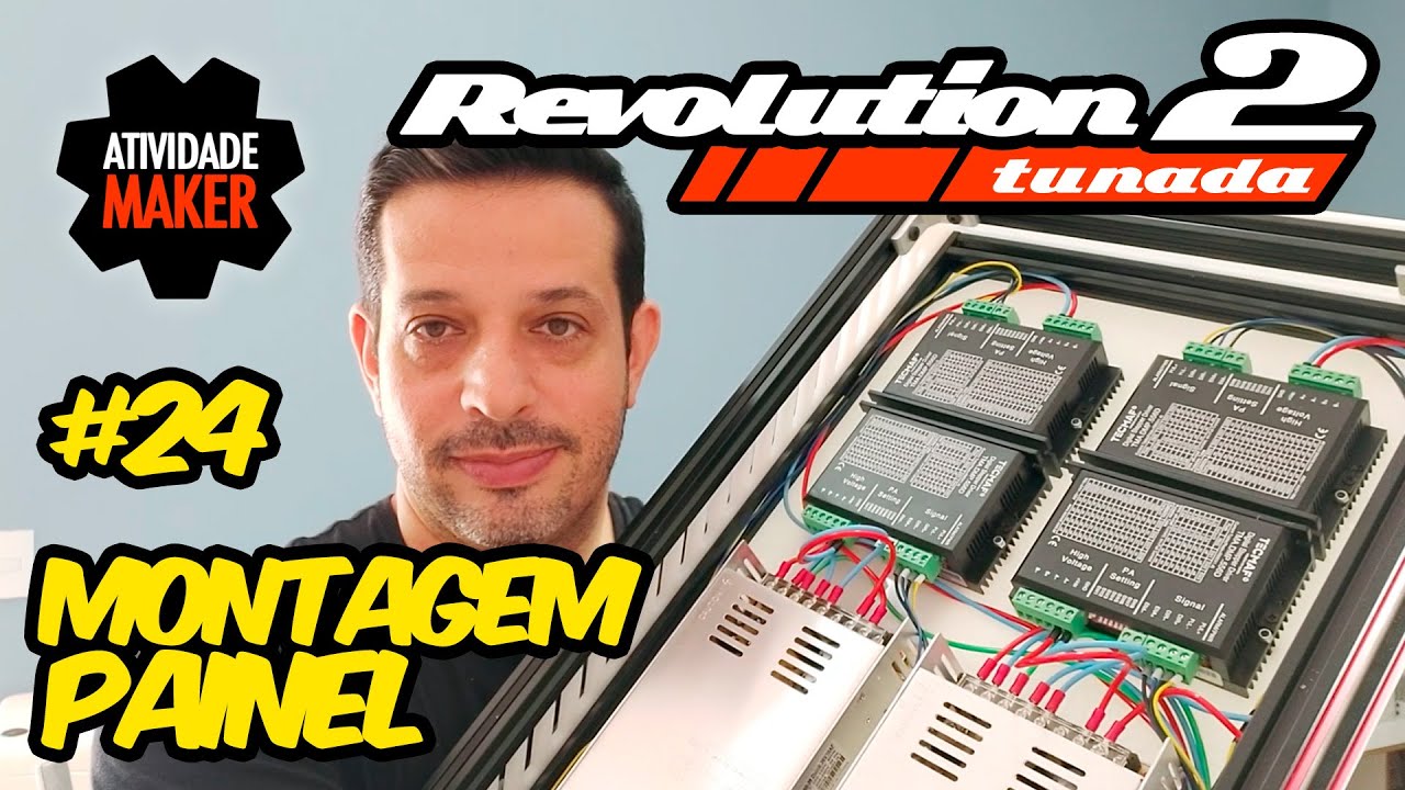 #24 CNC Router Caseira REVOLUTION 2 TUNADA   Montagem do Painel