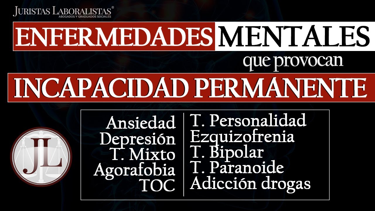 ✅ Incapacidad por Depresión, ansiedad, agorafobia y TOC.