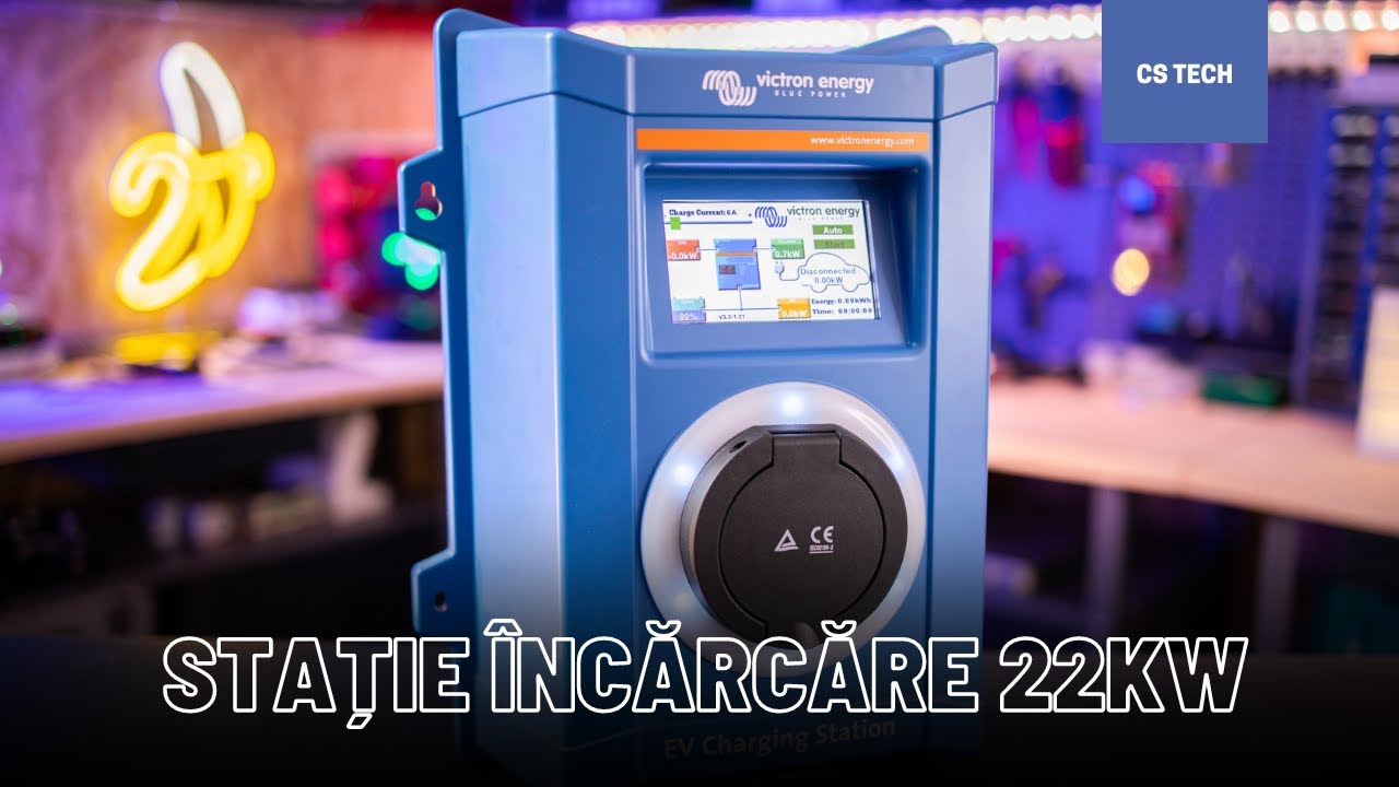 Prima stație pentru încărcat mașina electrică produsă de Victron Energy cu o putere de pană la  22kW