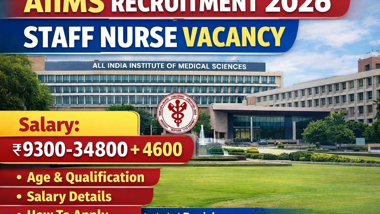 AIIMS Staff Nurse Recruitment 2026 Norcet 2026 Recruitment AIIMS vacancy 2026 norcet notification