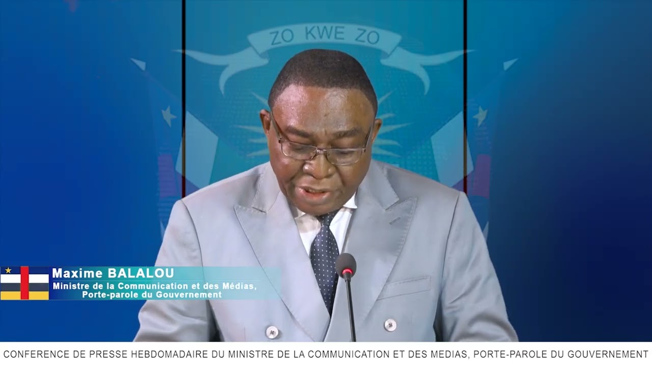 Élections RCA 2025 – Déclaration du Ministre de la Communication
