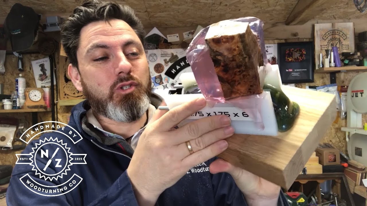 woodturning - The resin melted