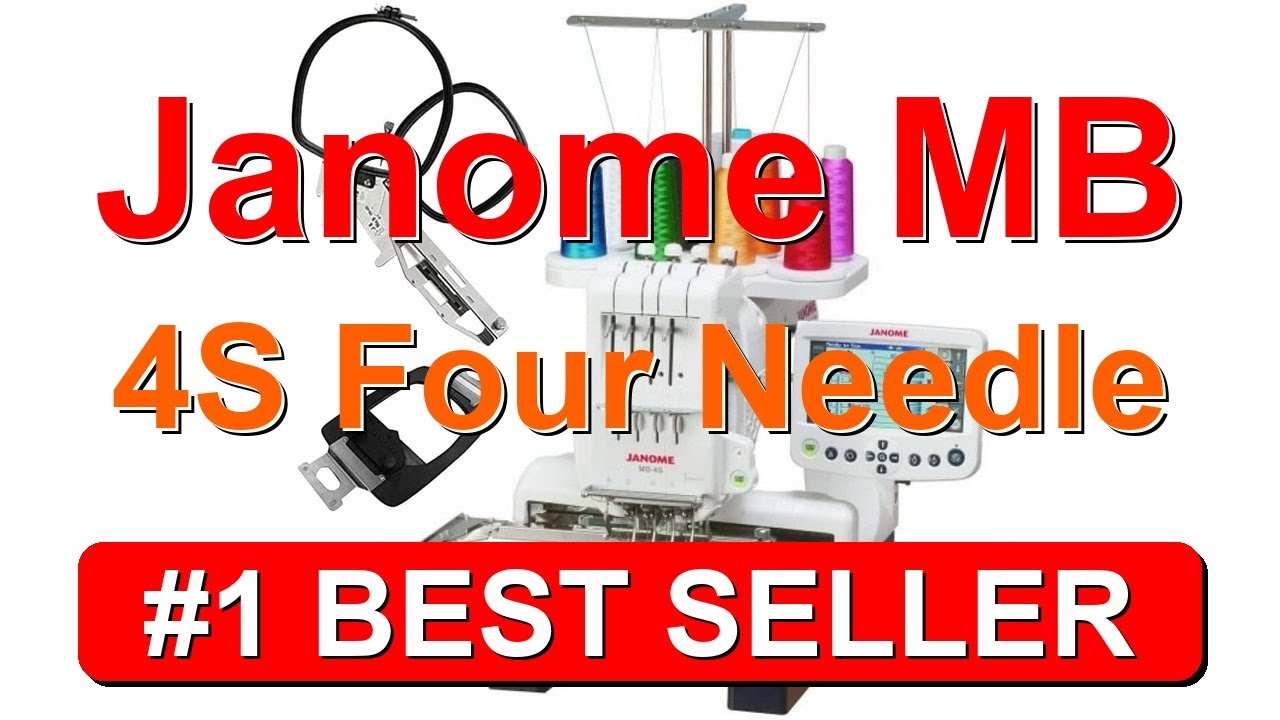Четырехигольная вышивальная машина Janome MB 4S с пяльцами для шляп и надписями - B00V3UERZA