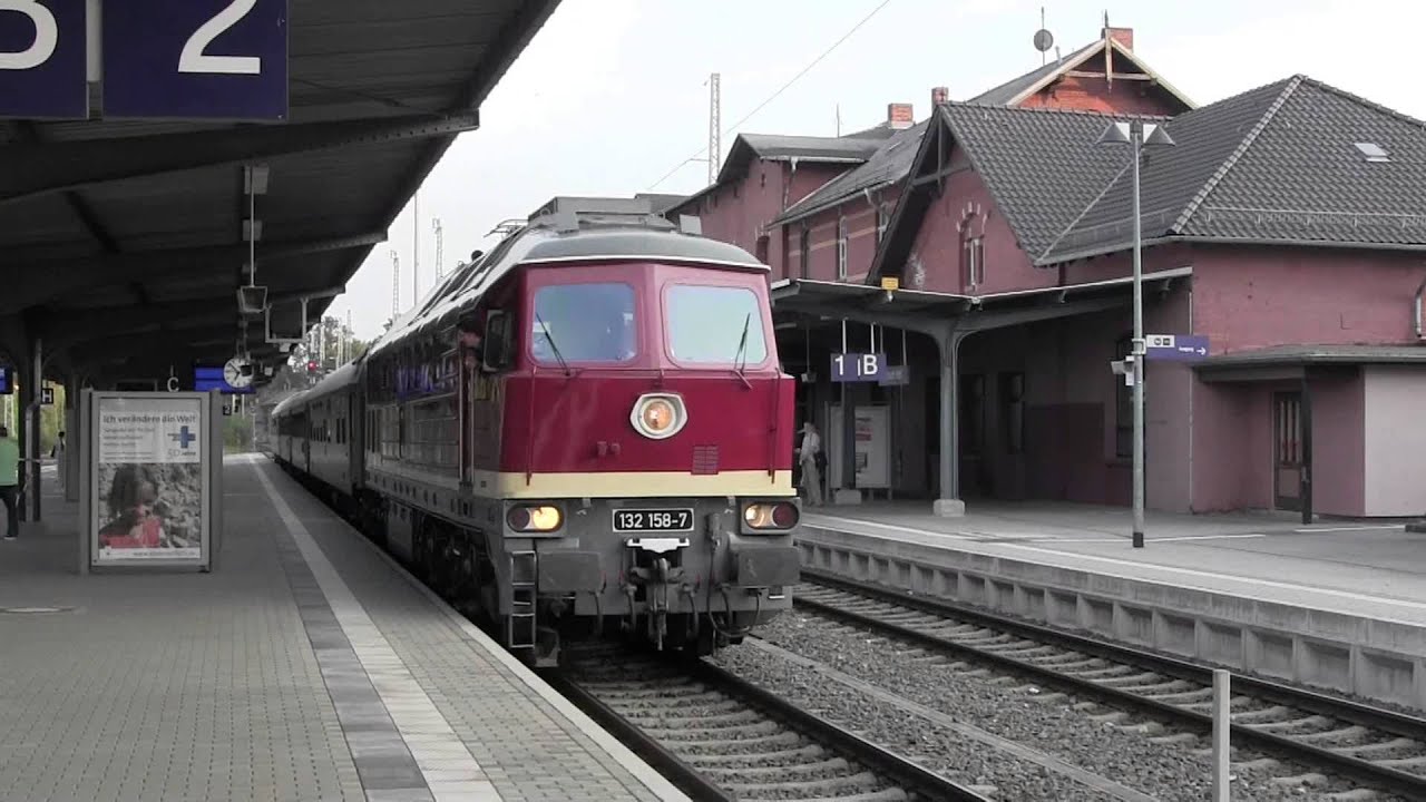 Russian built Class 132 Diesel Locomotive in Thuringia, Germany