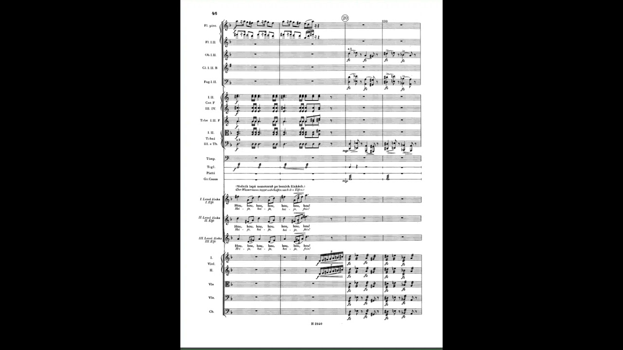 Dvořák - Act 1 from Rusalka, Op. 114 (1900) with score