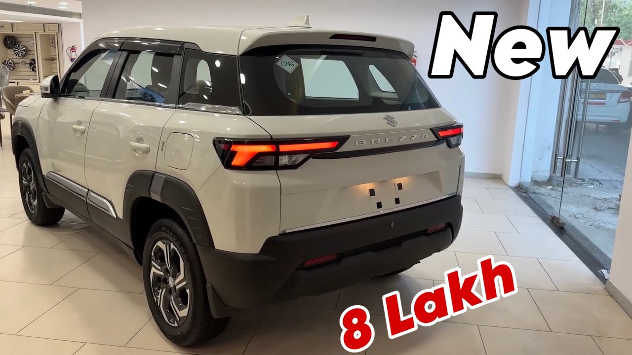 New BREZZA 2024 Updated Model || Maruti Suzuki BREZZA LXI White Colour Review