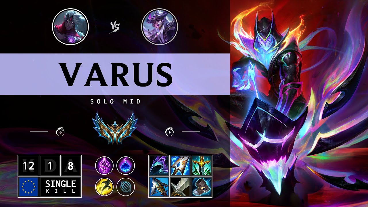 Varus Mid vs Syndra - EUW Challenger Patch 14.12