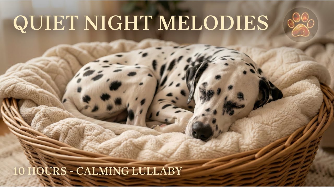 Calming Lullaby for Anxious Pets (10 Hours) - Sleeping Dalmatian