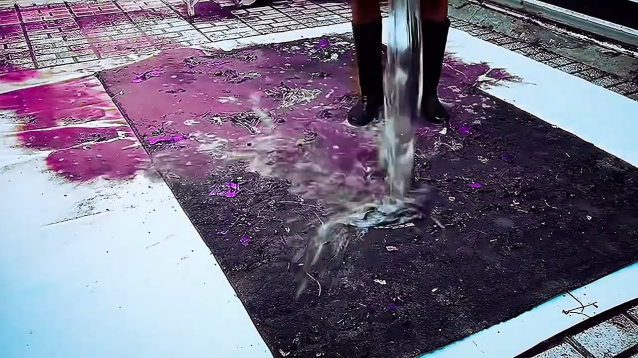 Washing the world's dirtiest carpet/asmr satisfying carpet cleaning🫠💦🧽