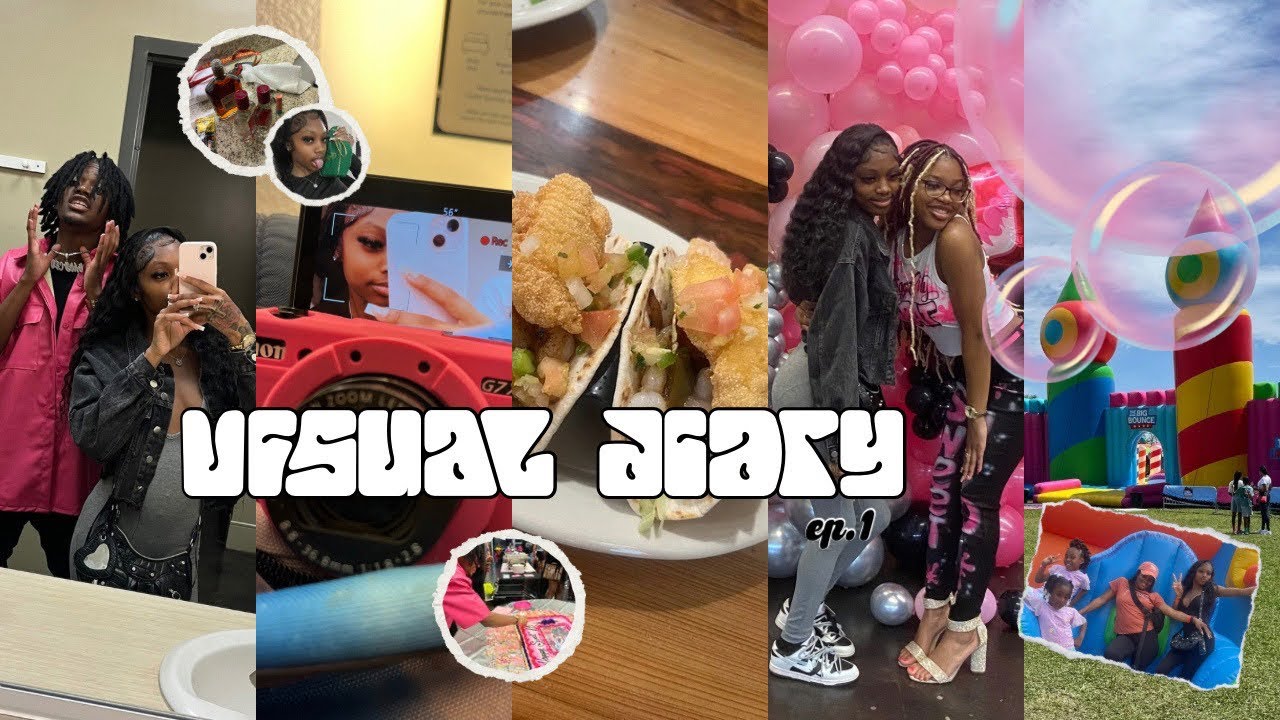 Visual Diary Ep: 1 | big bouncy house, parties, trying new foods, drunk chit chats + more |