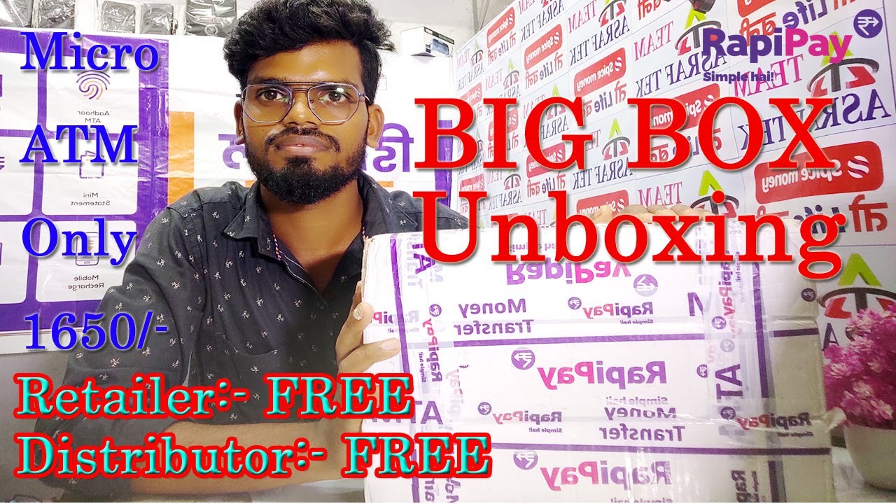 Rapipay ATM Unboxing 2022 | Retailer & Distributor ID FREE |