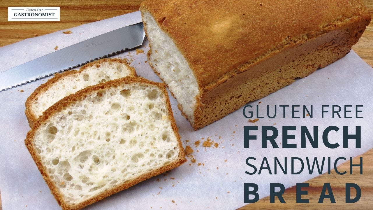 Airy FRENCH Sandwich Bread (Gluten Free, Psyllium Free, Dairy Free, Lectin Free Flour Blend)