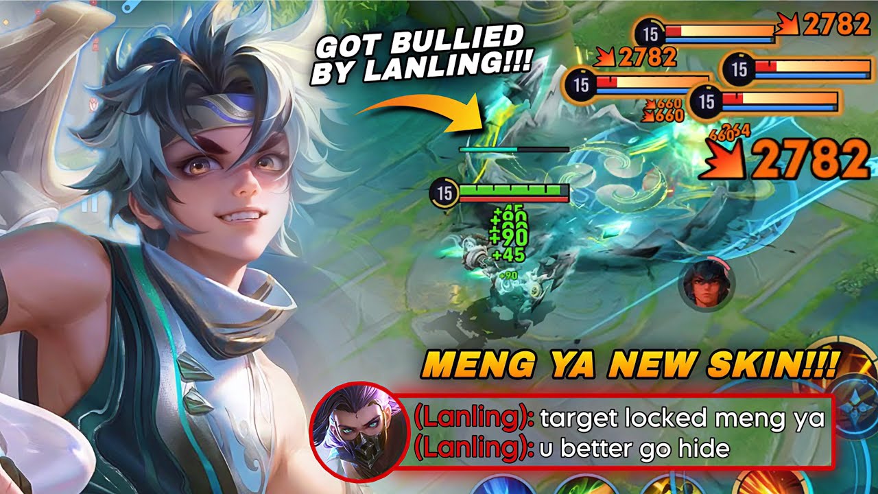 MENGYA GOT BULLIED BY LANLING EARLY GAME IN SOLO RANK GAME! | TOP ASIA MENGYA BUILD & ARCANA
