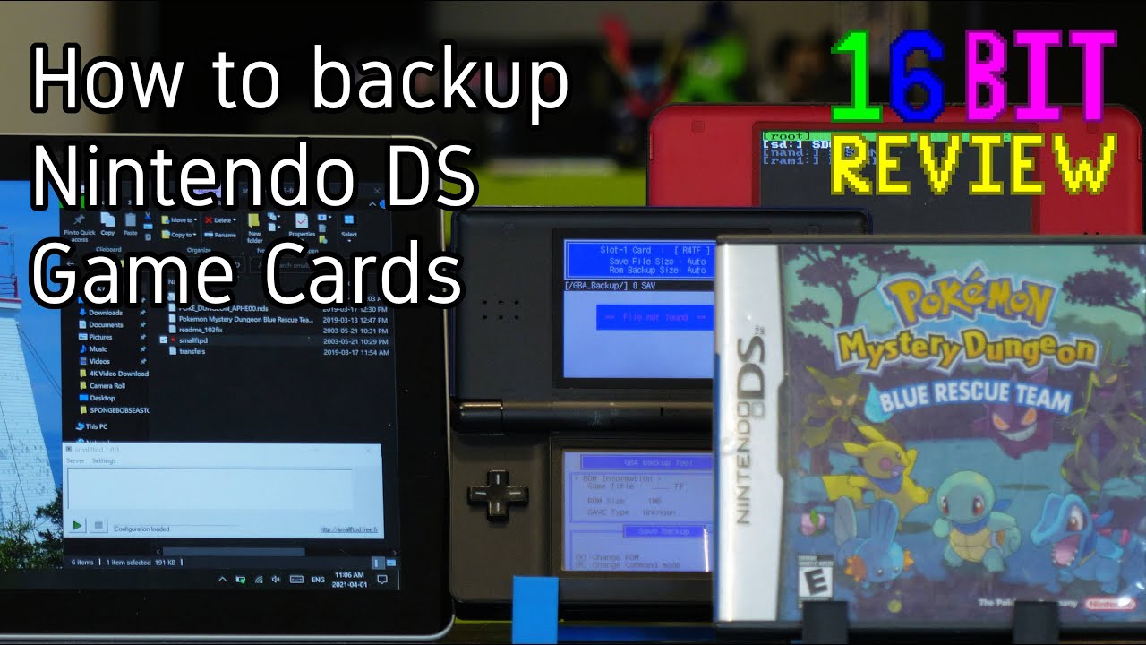 How to backup Nintendo DS Game Cards - 16 Bit Guide