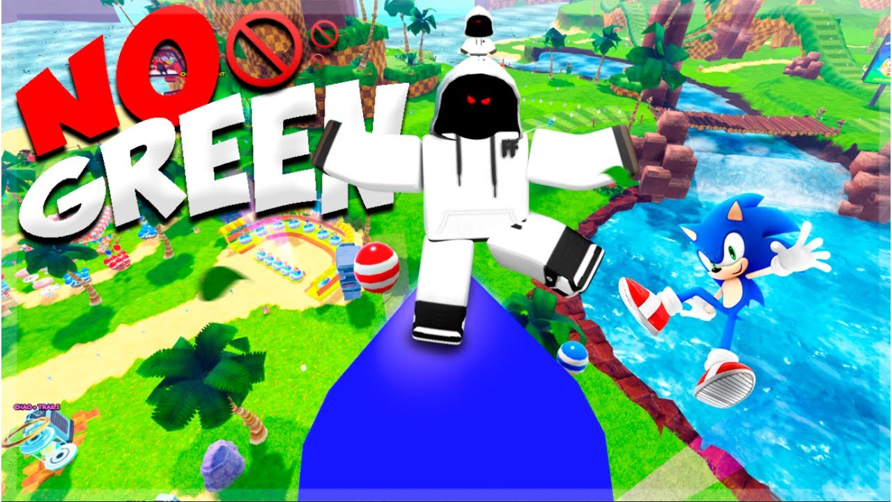 Sonic Speed Simulator But I CAN'T Touch The Color GREEN.. (Sonic Speed Simulator)