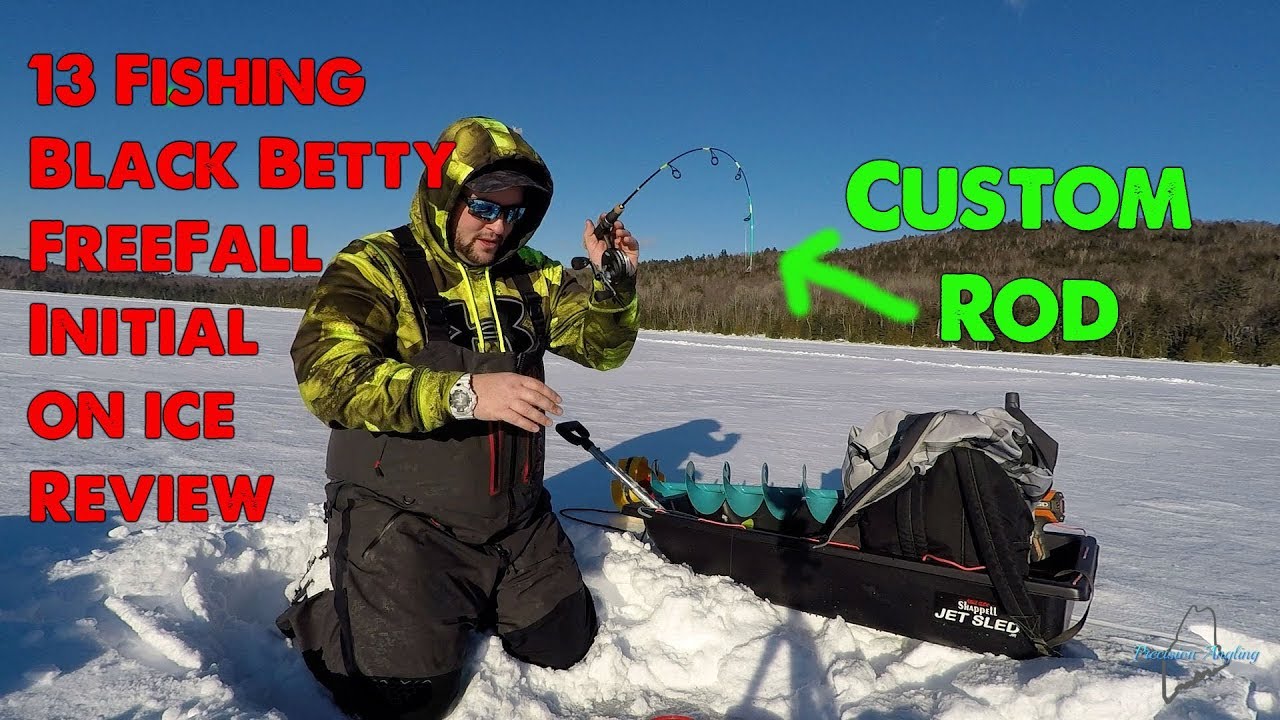 EP. 117. Maine Perch Fishing. 13 Fishing Black Betty FreeFall Initial Review.