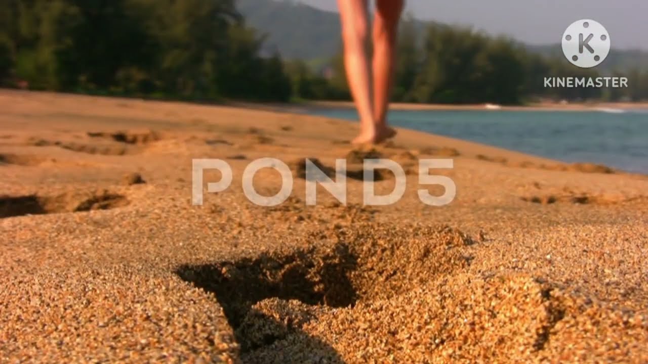 Pond5 woman feet video with Giant Footsteps SFX #3
