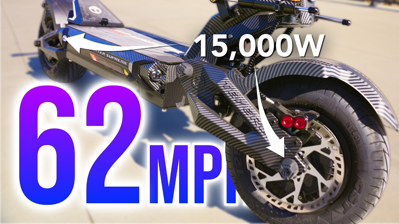INSANE Speed & Range! Teverun Fighter Supreme 7260R Electric Scooter Review