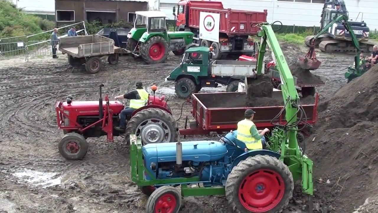 Nostalgische grondverzet demo - Agro-Markt 2017 - Gistel